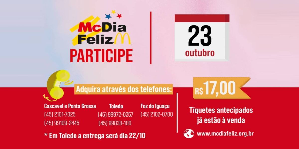 McDia Feliz: Uopeccan inicia a venda antecipada de tickets