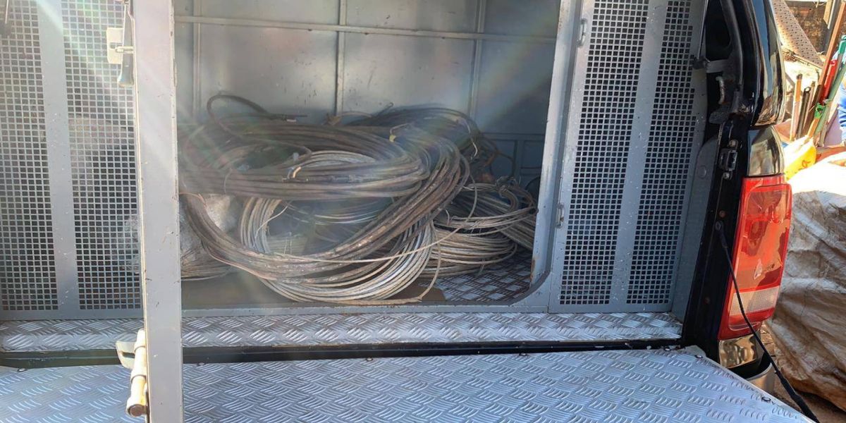 Operação Heavy Metal recolhe mais de 3,6 toneladas de fios de cobre de origem duvidosa