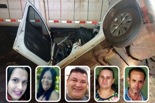 Identificadas as cinco pessoas que morreram em acidente entre Toledo e Assis Chateaubriand