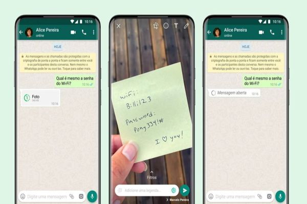 Nova função do WhatsApp: aprenda a enviar imagens de visualização única