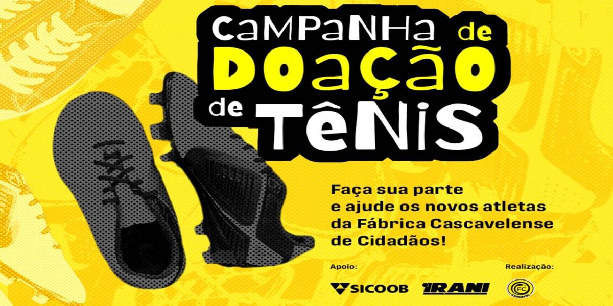 Sicoob Credicapital apoia campanha de arrecadação de tênis realizada pelo FC Cascavel