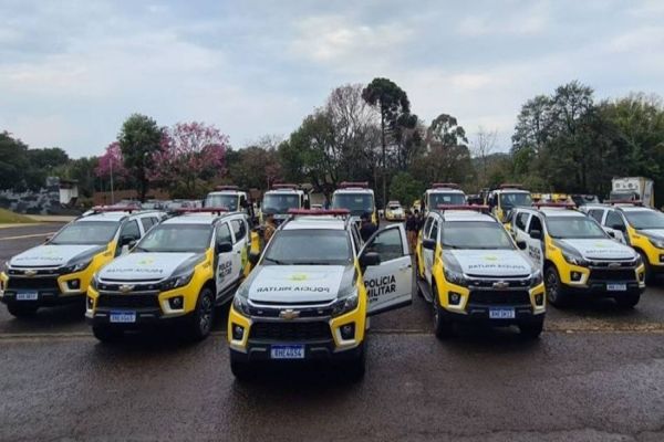 Polícia Militar recebe novas viaturas na regiões Oeste e Sudoeste do Paraná