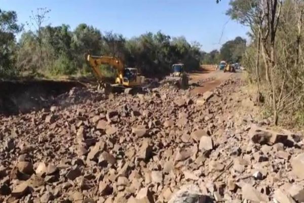 Programada novas detonações de rocha na BR-277 em Guaraniaçu