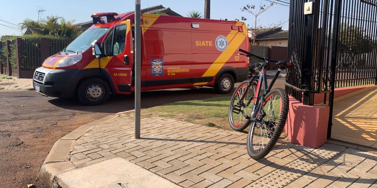 Menina de 14 anos fica ferida após ser atropelada por automóvel no Bairro Parque Verde em Cascavel