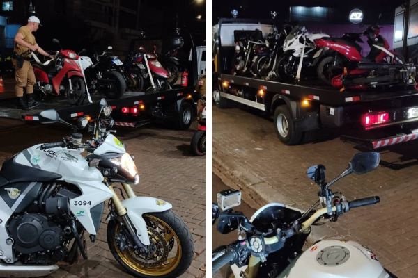 Operação Bloqueio é realizada na Rua Ipanema no Bairro Periolo