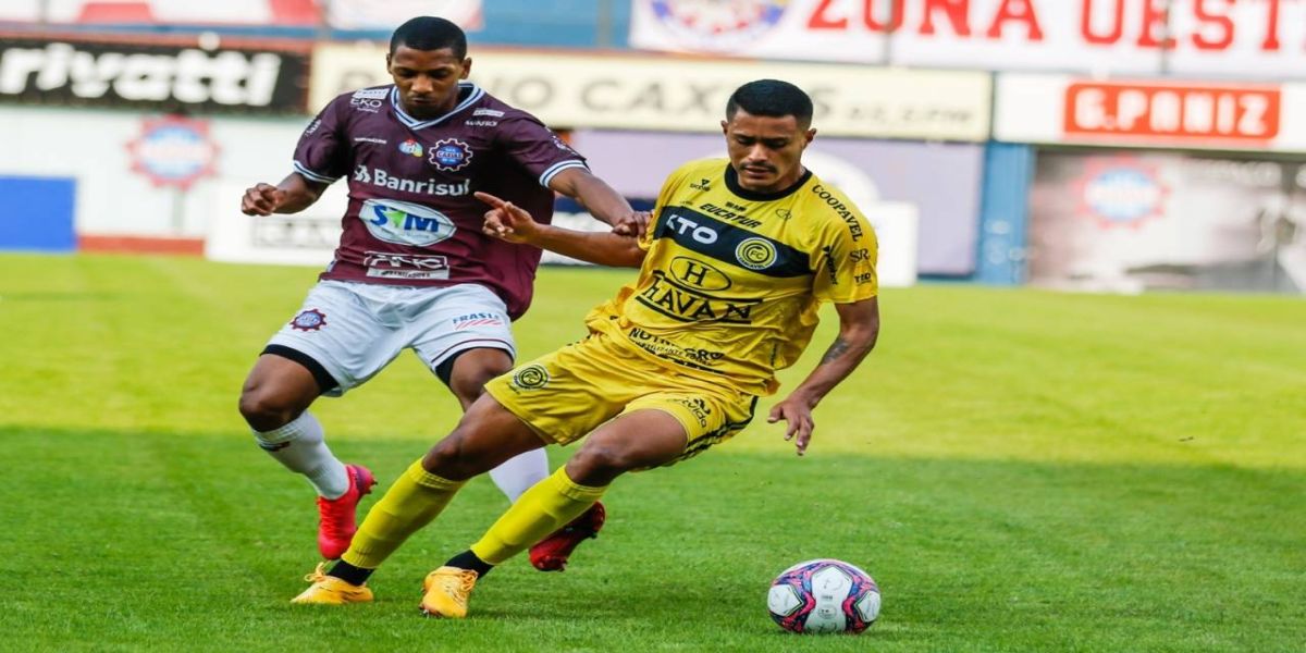 FC Cascavel domina partida contra Caxias e conquista empate em 1x1 fora de casa
