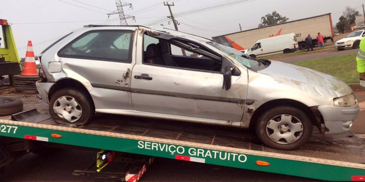 Colisão traseira é registrada na rodovia BR-277, em Cascavel