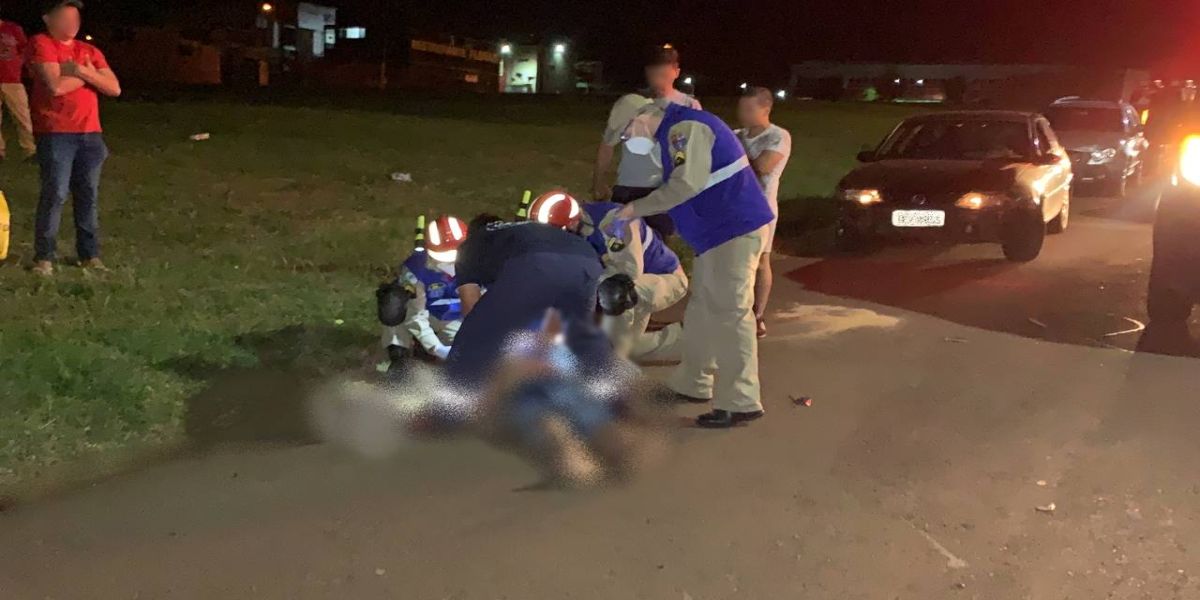 Homem morre após ser atropelado na Avenida das Pombas no Bairro Floresta