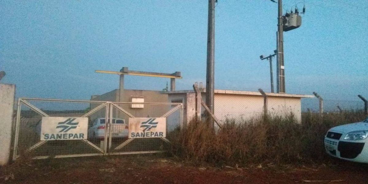 Vandalismo danifica elevatória de água na Colônia Barreiros em Cascavel