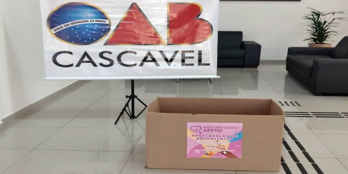 OAB Cascavel promove campanha para ajudar mulheres que enfrentam a pobreza menstrual