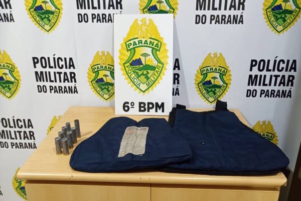 Pegeout e colete balístico é apreendido pela PM; Suspeita de ligação no Homicídio do Bela Vista