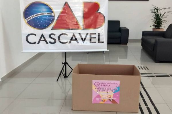 OAB Cascavel promove campanha para ajudar mulheres que enfrentam a pobreza menstrual