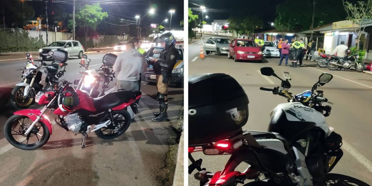 Operação Bloqueio detém três condutores inabilitados e realiza 25 notificações no centro de Cascavel