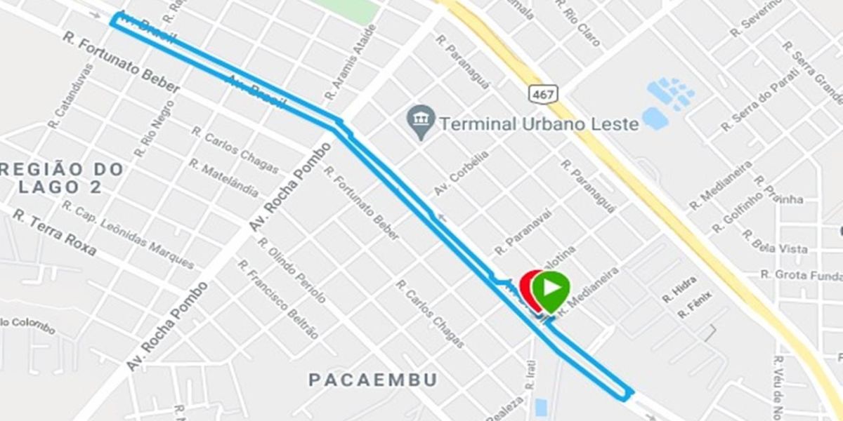 Transitar recomenda atenção na Avenida Brasil 'Região Leste', durante a corrida noturna neste sábado