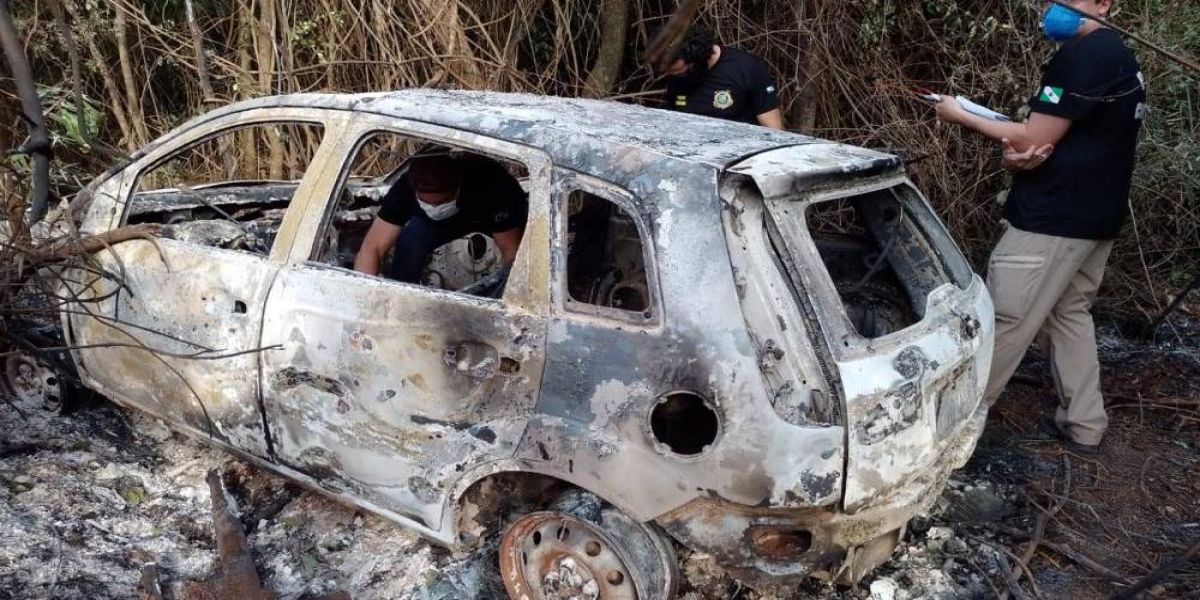 Homem é encontrado carbonizado dentro do veículo em Serranópolis do Iguaçu