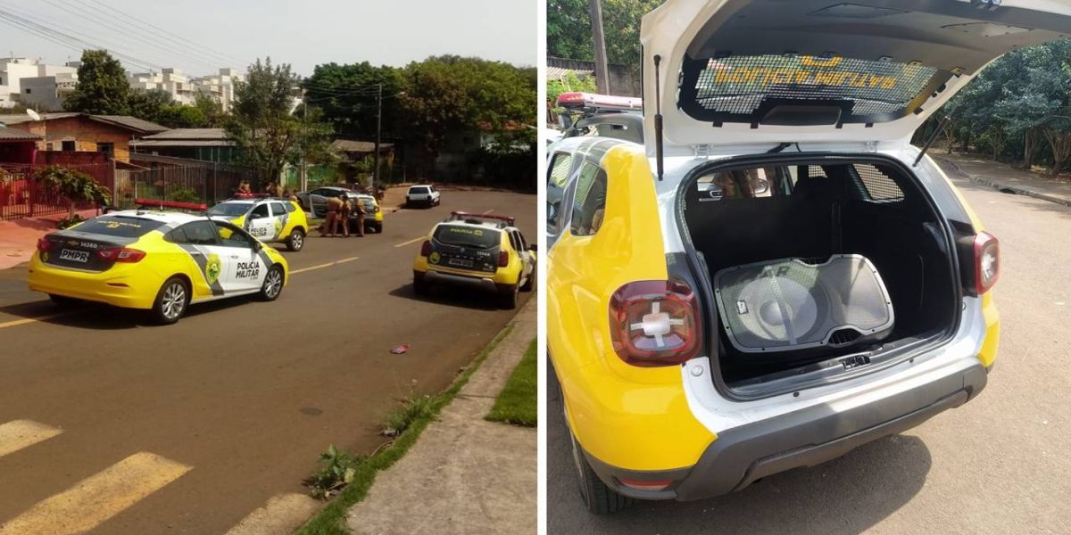 Policia Militar encerra festa após várias solicitações de perturbação do sossego no Bairro Cataratas