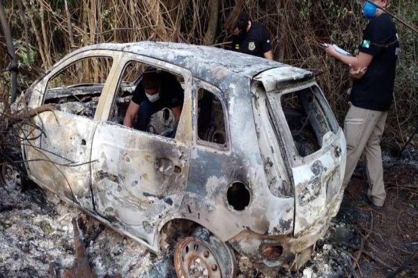 Homem é encontrado carbonizado dentro do veículo em Serranópolis do Iguaçu