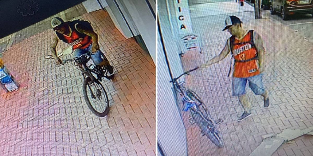 Bicicleta é furtada em frente de loja no centro de Cascavel