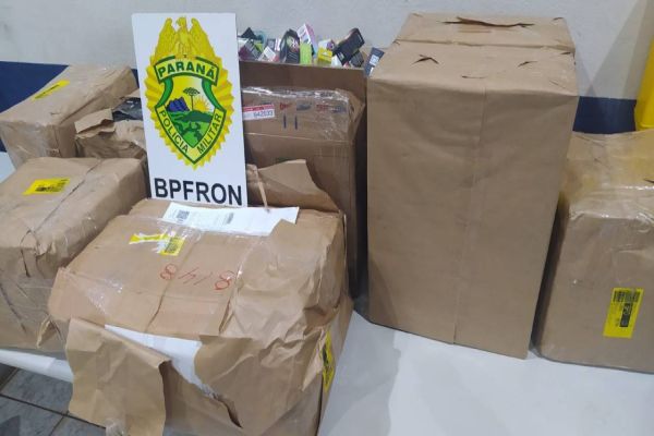 BPFRON apreende produtos estrangeiros na cidade de Cascavel