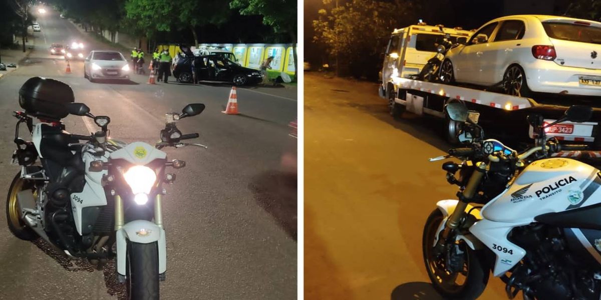 Mais cinco veículos são recolhidos por débitos e alterações durante Operação Bloqueio em Cascavel