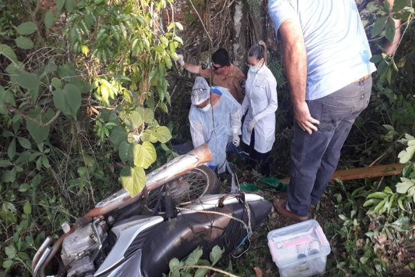 Motociclista fica gravemente ferido em acidente na PR-471 nas proximidades de Três Barras do Paraná