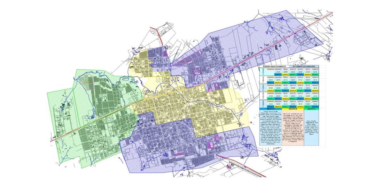Medianeira segue com rodízio no abastecimento de água