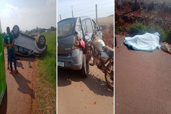 Homem morre após grave colisão de trânsito na PR-484 em Boa Vista da Aparecida