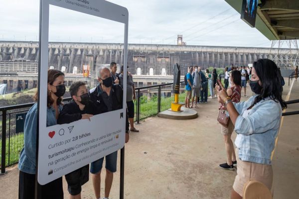 Itaipu tem melhor dia de visitação desde o começo da pandemia