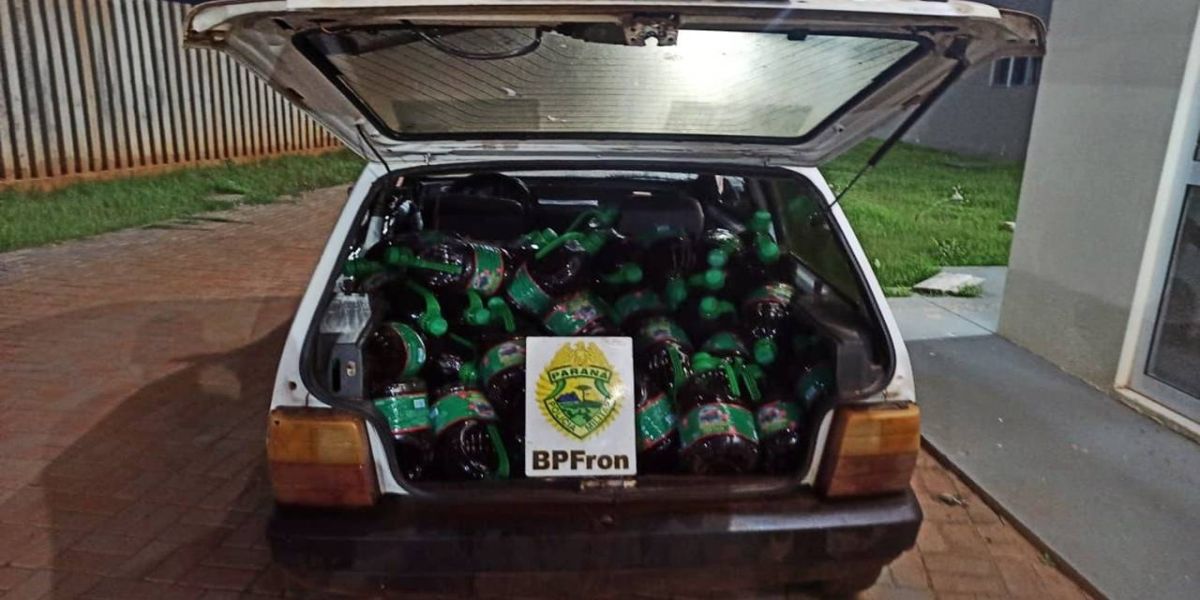 Bpfron apreende produtos estrangeiros  em Santo Antônio do Sudoeste-PR