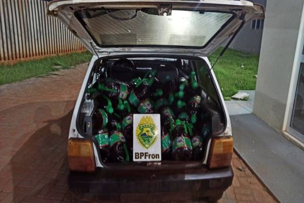 Bpfron apreende produtos estrangeiros  em Santo Antônio do Sudoeste-PR