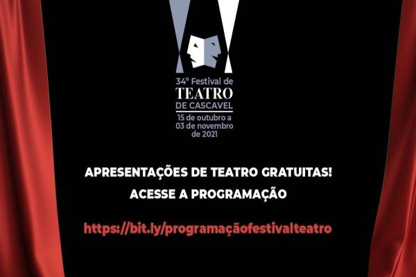 34º Festival de Teatro de Cascavel inicia nesta sexta-feira com apresentações e oficinas gratuitas