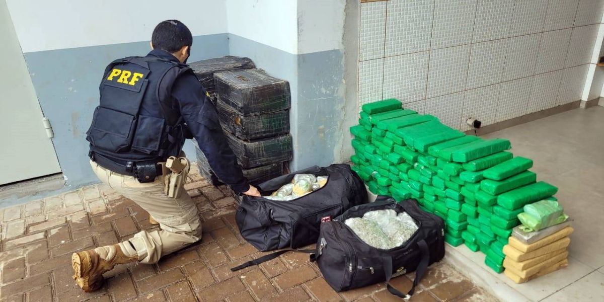 PRF apreende no Paraná mais de 1 tonelada de maconha