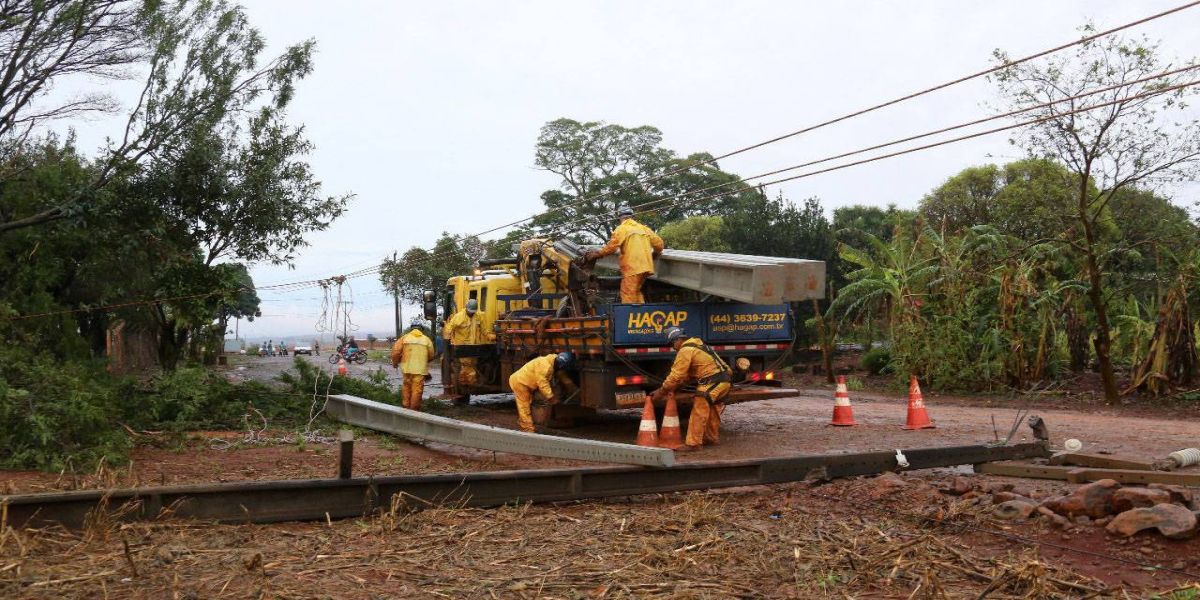 Copel segue em campo para atendimentos em baixa tensão