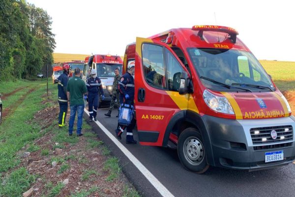 Jovem de 17 anos sofre fratura exposta após atropelamento na PR-180 em Cascavel