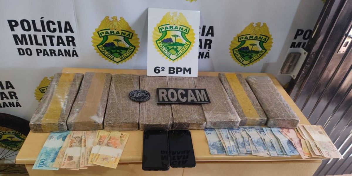 Homem é detido pela Polícia Militar por trafico de drogas na BR-467 em Sede Alvorada