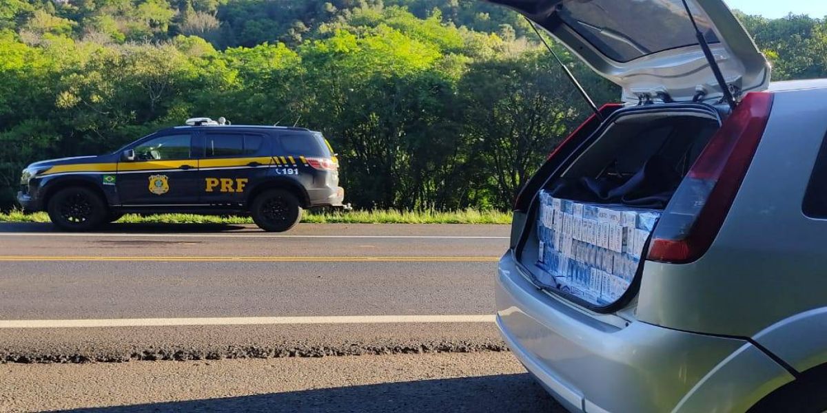 Polícia Rodoviária Federal apreende 132 mil maços de cigarros contrabandeados em menos de 24 horas