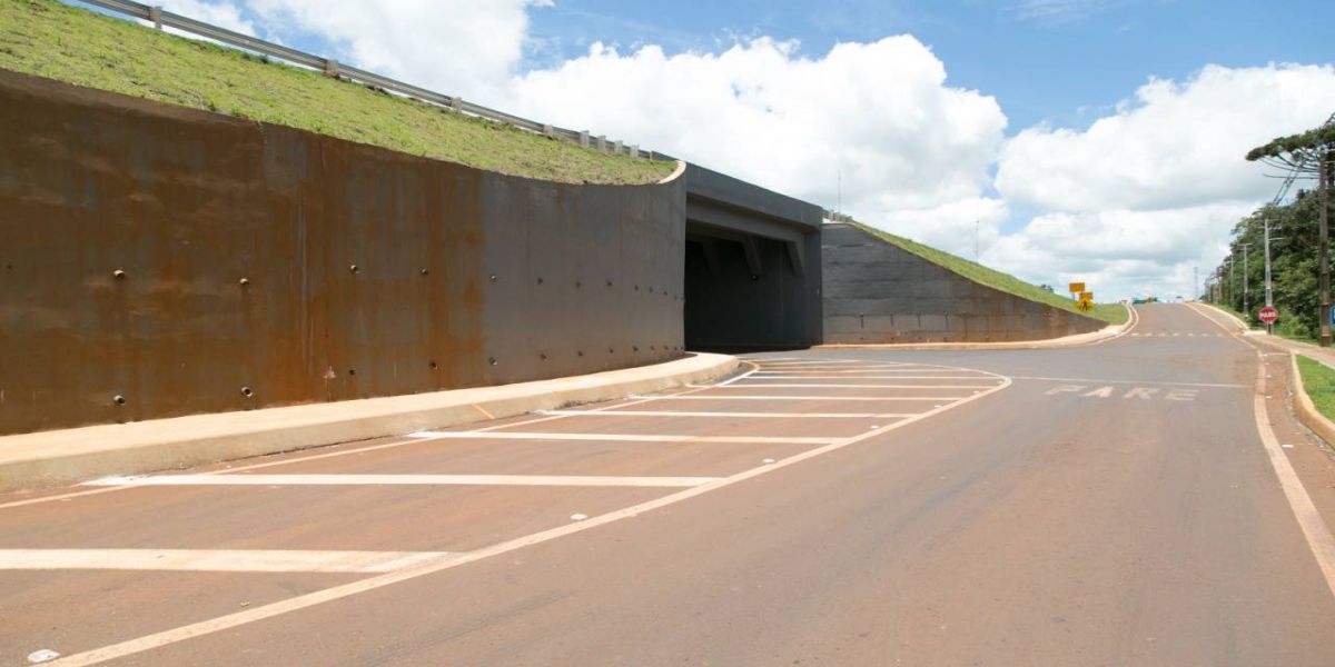 Ecocataratas realiza obras no viaduto do km 581, em Cascavel