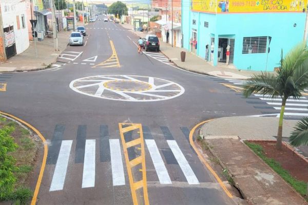 Transitar autoriza rotatória no cruzamento da Rua Mato Grosso x Treze de Maio