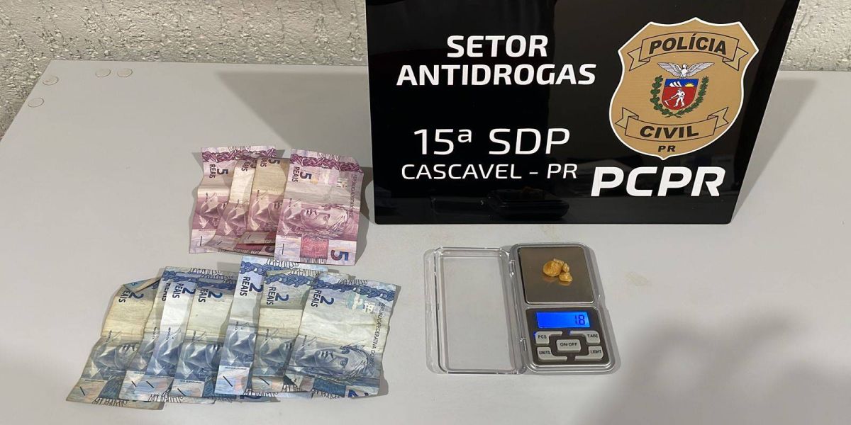 Polícia Civil apreende rapaz por tráfico de drogas em Cascavel