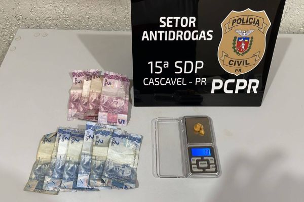 Polícia Civil apreende rapaz por tráfico de drogas em Cascavel