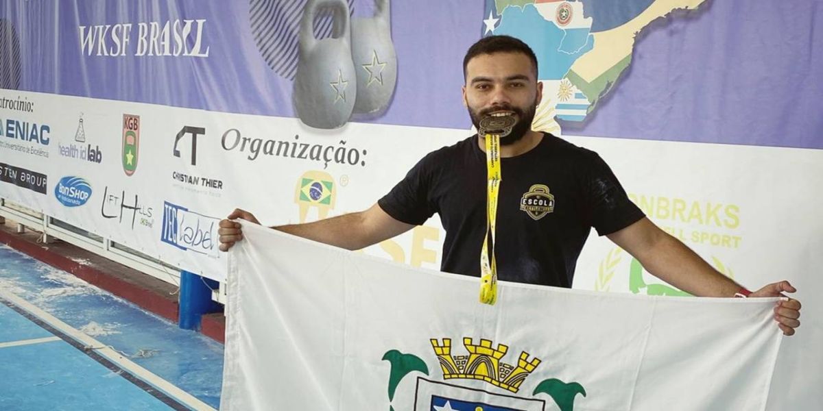 Cascavelense conquista duas medalhas de ouro no Campeonato Brasileiro de kettlebell Sport