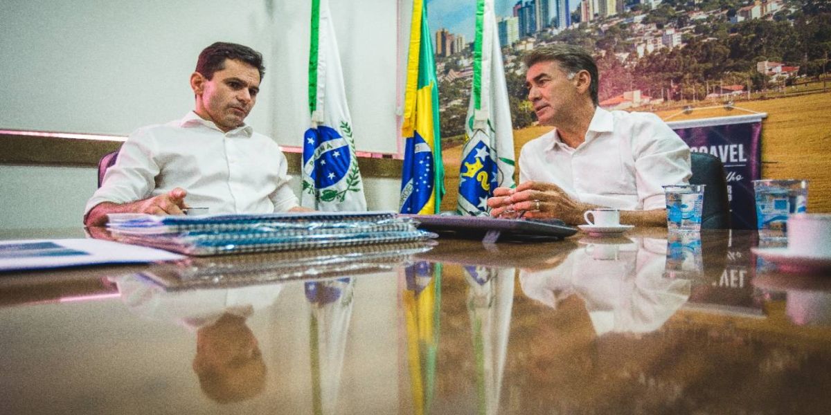 Pacheco se reúne com Paranhos e comandante   Teixeira para discutir instalação da ESFAEP em Cascavel