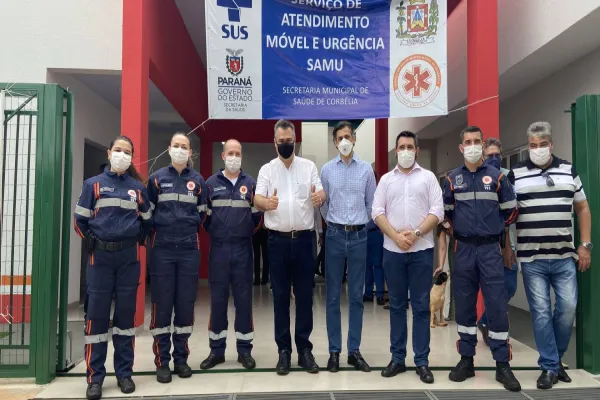 Foto relacionada a notícia: Governo inaugura base do Samu e Centro de Especialidades em Corbélia
