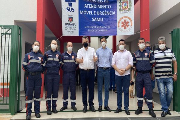 Governo inaugura base do Samu e Centro de Especialidades em Corbélia