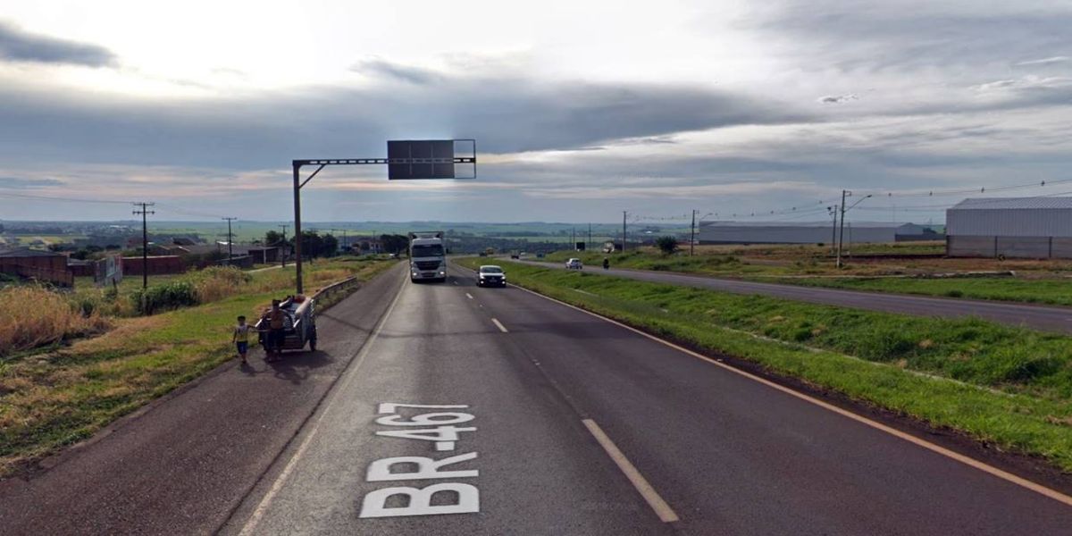 Madril pede passarela em trecho da BR-467 entre Jardim Piovesan e bairro Canadá