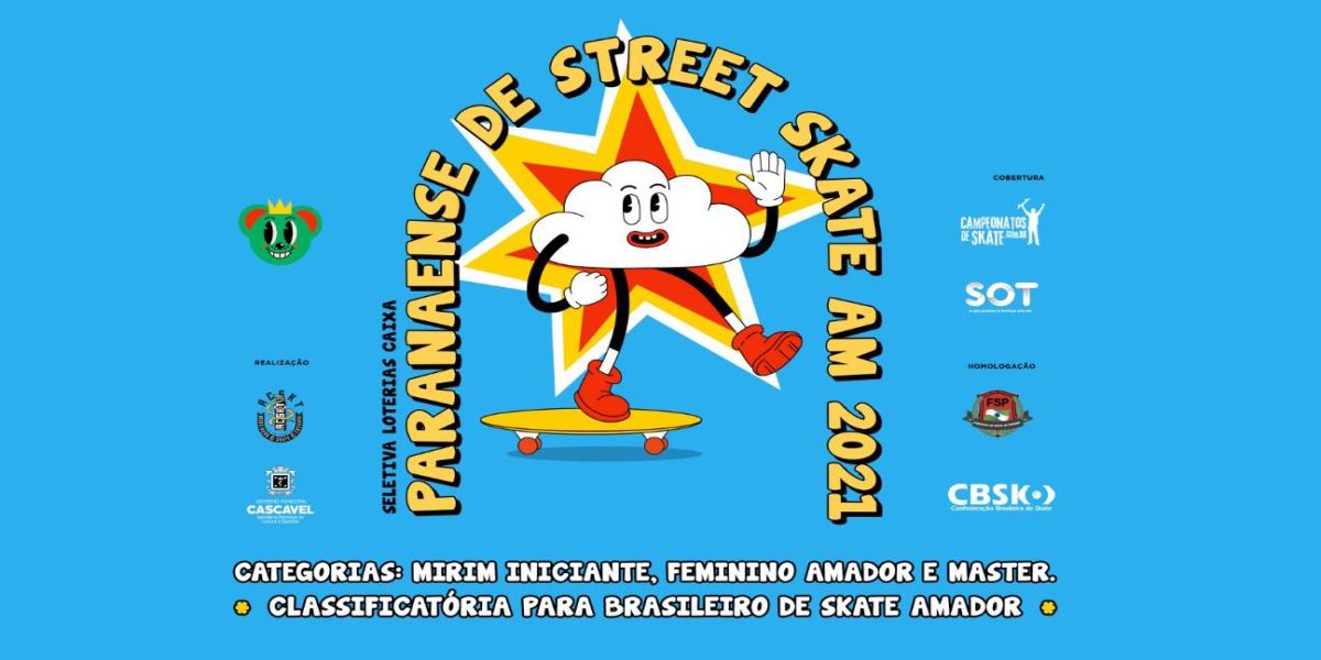 Campeonato Paranaense de Skate acontece nos dias 13 e 14, em Cascavel
