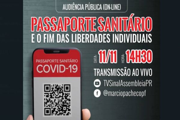Audiência Pública debate a obrigatoriedade do Passaporte Sanitário