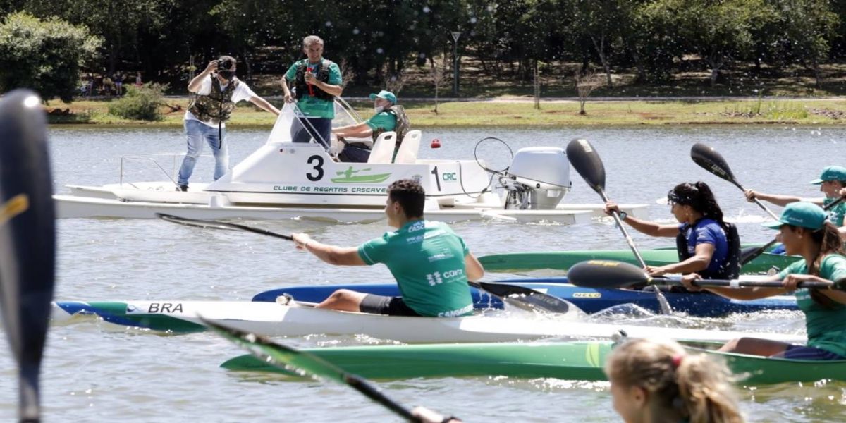 Minimaratona de canoagem marca a chegada de novos equipamentos para o Clube de Regatas de Cascavel