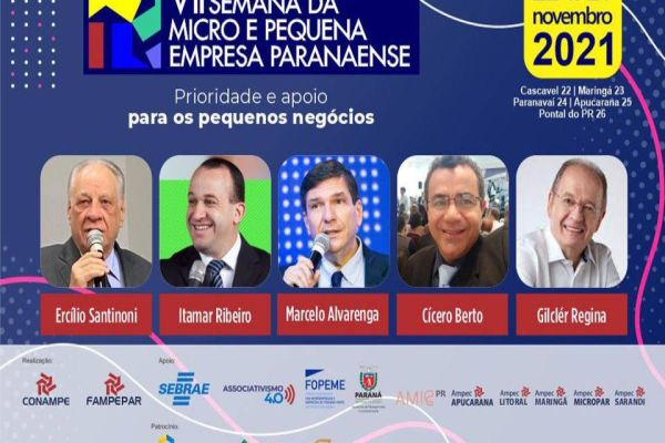 Cascavel terá programação especial na VII Semana da Micro e Pequena Empresa Paranaense