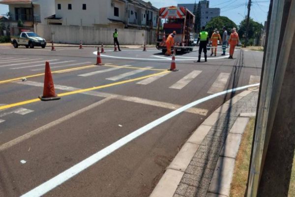 Trânsito: Cruzamento da Flamboyant x Jequitibá passa a contar com rotatória